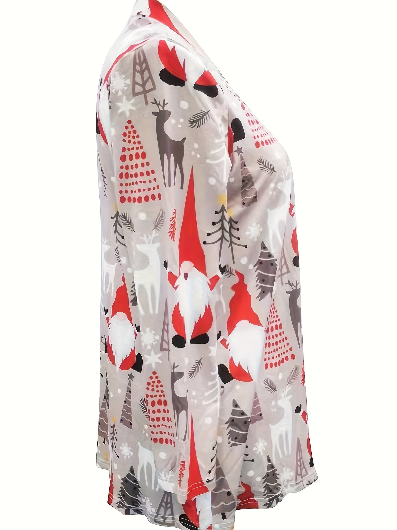 Graphic Print Long Sleeve Cardigan