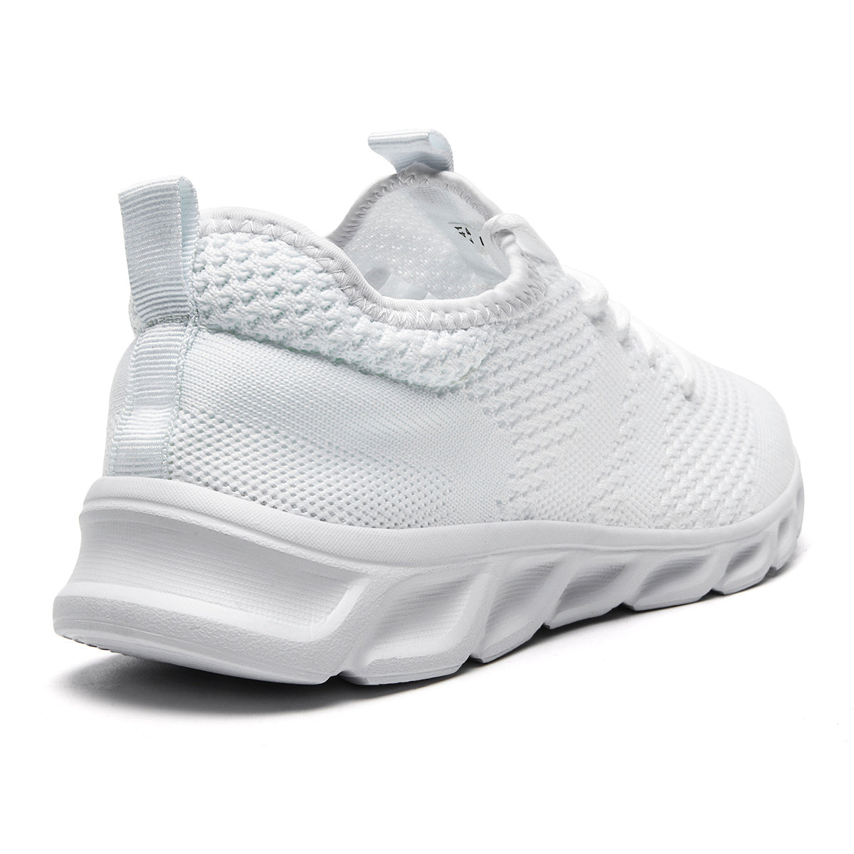 Women's Leisure Knit Material Low Top Sneakers Lightweight Lace Up Sport Shoes