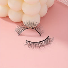 5 Pairs False Eyelashes Criss Cross Curly Makeup Extension Natural Look Lashes