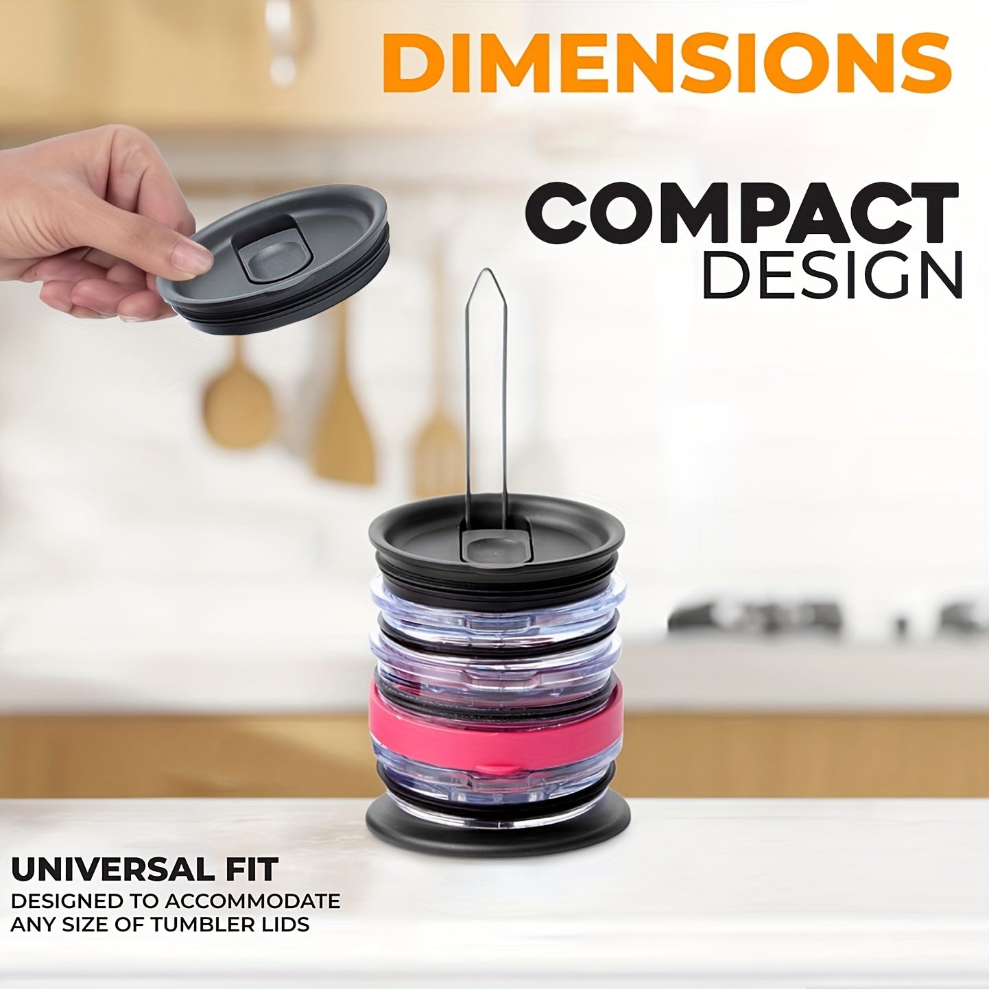 1pc Cup Lid Organizer Vertical Lid Storage Rack