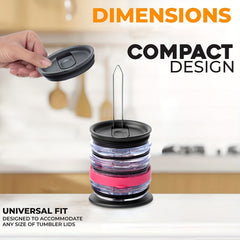 1pc Cup Lid Organizer Vertical Lid Storage Rack