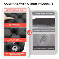 Outdoor Inflatable Seat Cushion Portable Waterproof Sitting Pad for Camping