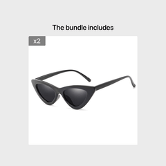 Vintage Cat Eye Sunglasses for Women Clout Goggles Plastic Frame Glasses