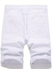 Men's Classic Cotton Denim Shorts for Summer