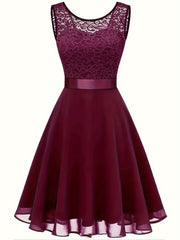 Party Dress Women's Plus Solid Lace Wedding Dress