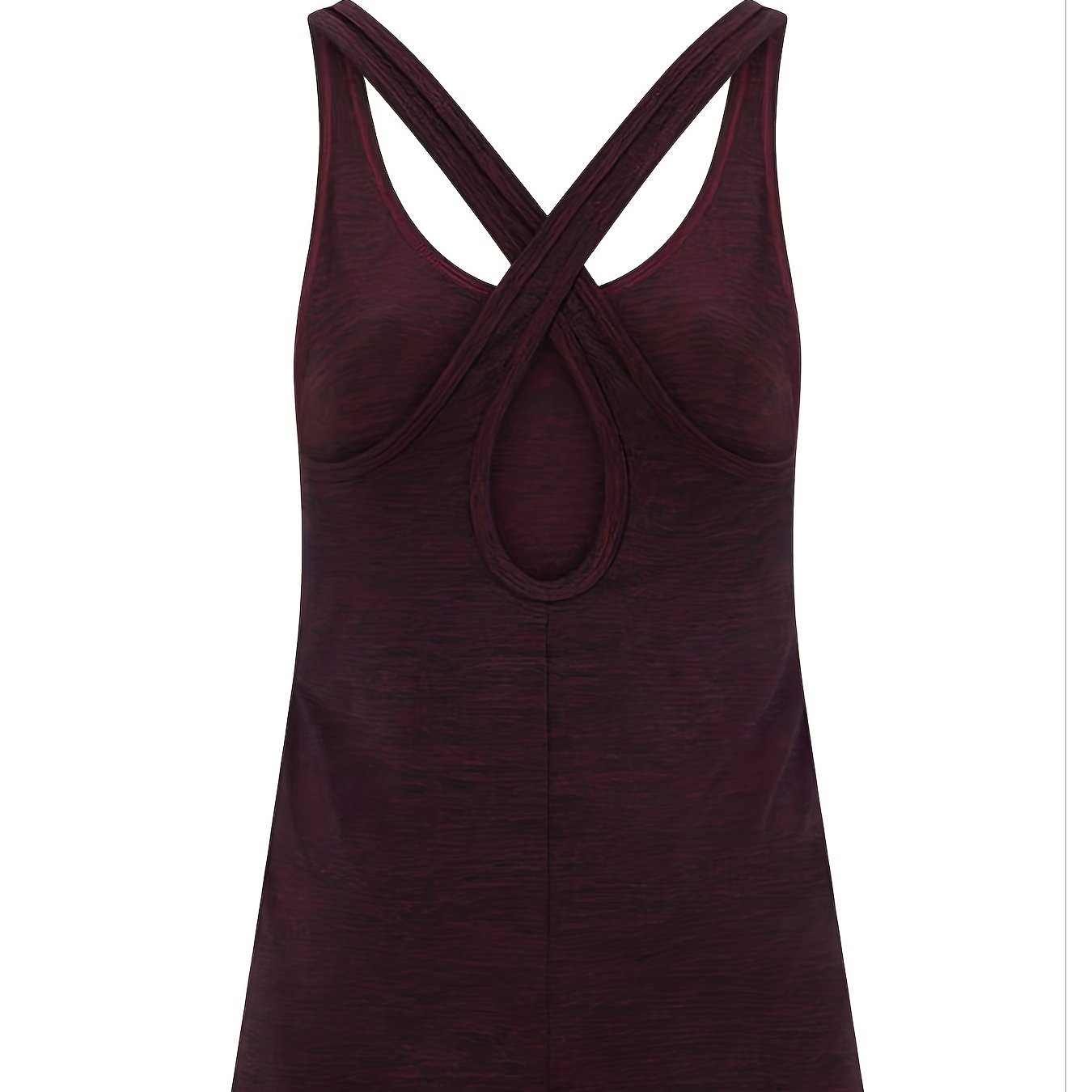 Women's Plus Size Cross Back Yoga Tank Top