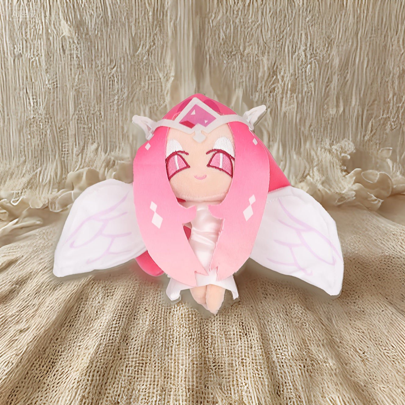 Eternal Sugar Cookie Angel Plush Toy Girl Pink Hair Wings Dress Halloween Decor