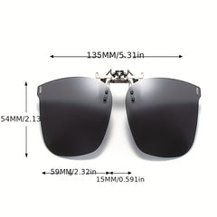 Men's Clip on Flip Up Polarizing Sunglasses Driving Glasses