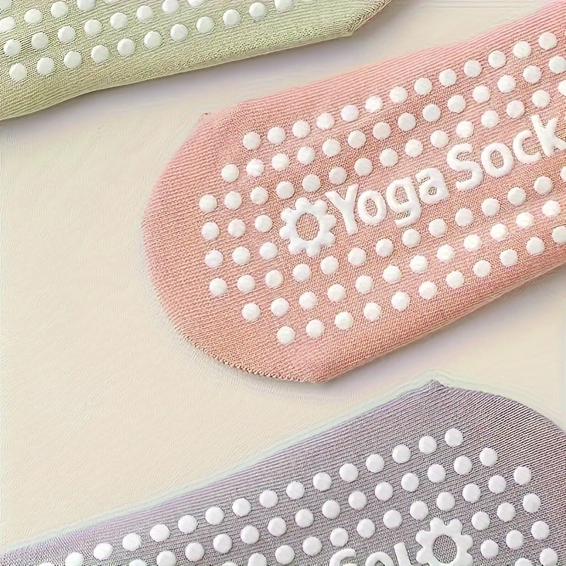 Solid Cross Strap Ankle Socks Non slip Yoga Sports Socks