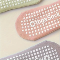 Solid Cross Strap Ankle Socks Non slip Yoga Sports Socks