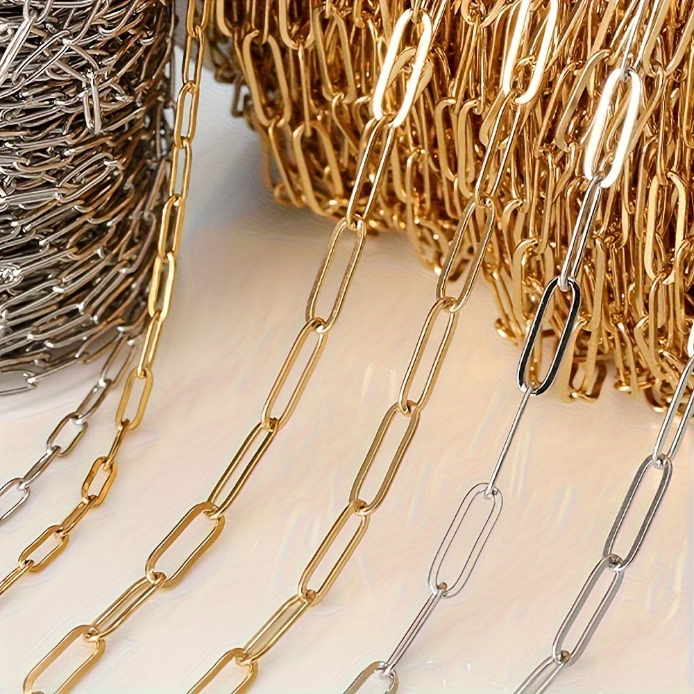 6ft Stainless Steel Chain Jewelry Making DIY Necklace Earrings Bracelets