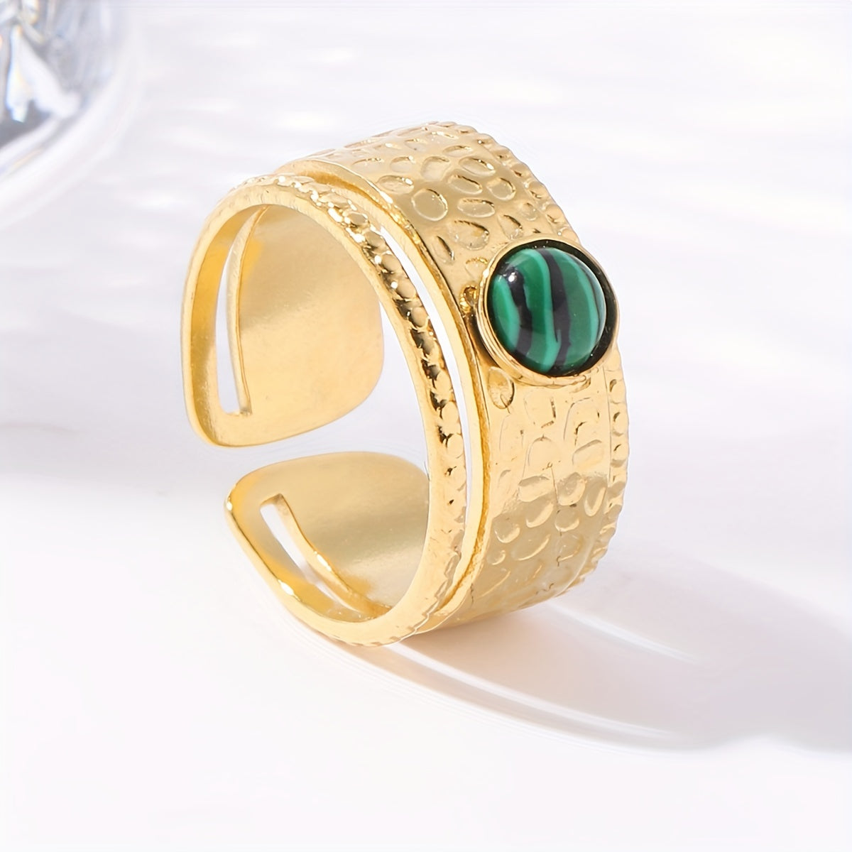 Personalized Stainless Steel Open Ring
