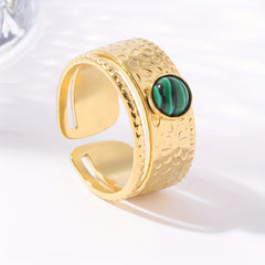 Personalized Stainless Steel Open Ring