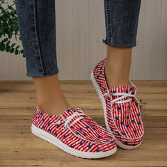 Women's 4th of July Slip On Casual Sneakers