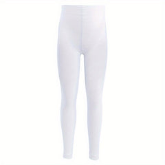 Girls Elastic Footless Tights Ballet Dance Leggings in Pink Brown