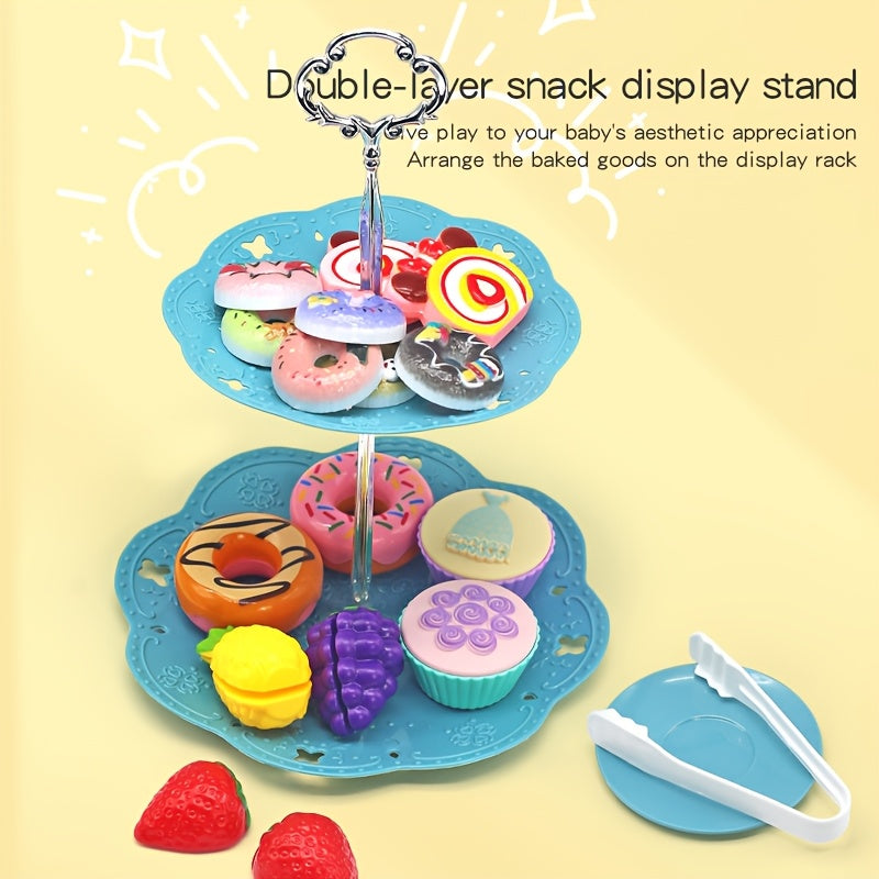 Tea Party Pretend Play Toys Large Afternoon Tea Picnic Basket Set