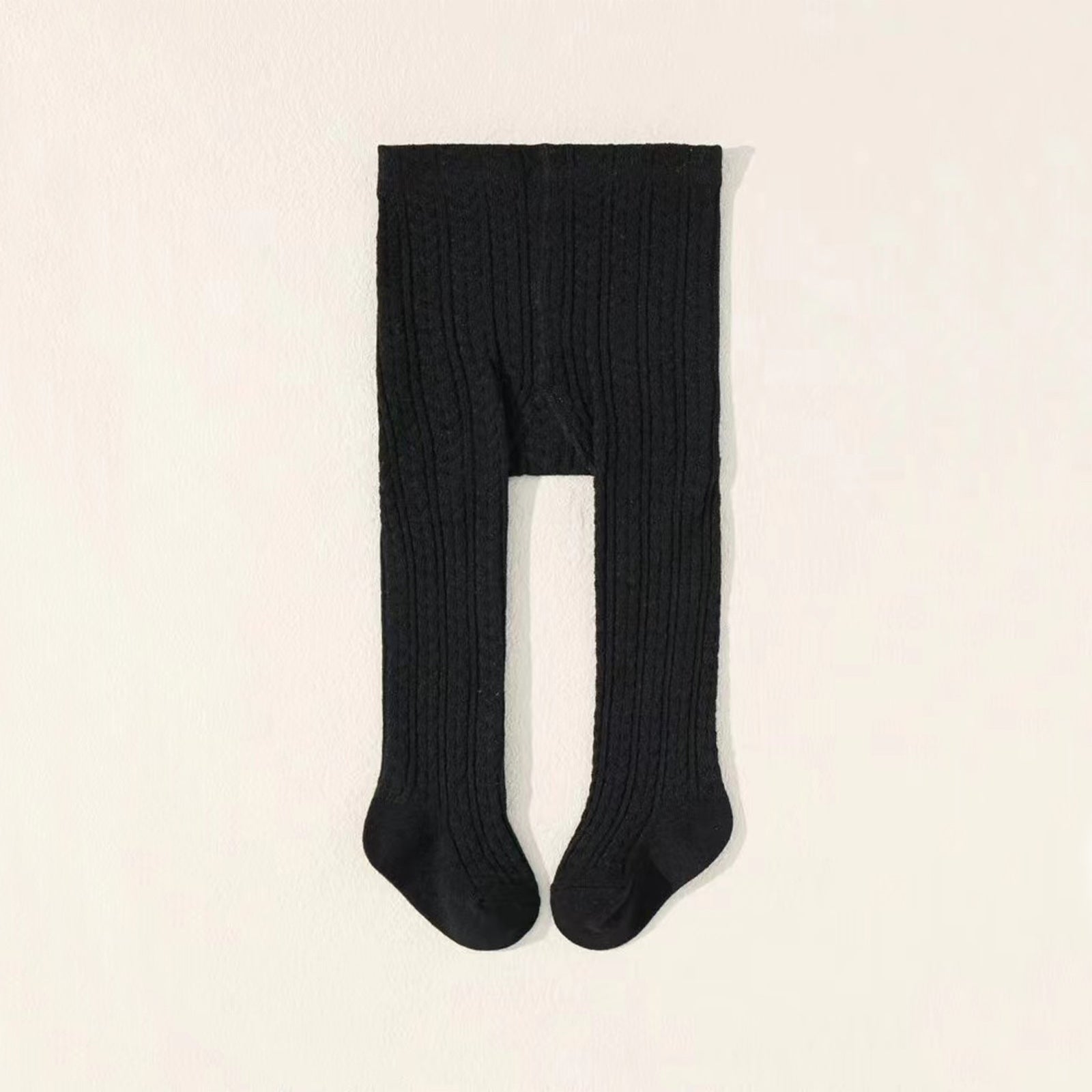 Baby Girls Thick Knit Leggings Socks Solid Cotton Pantyhose