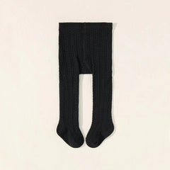 Baby Girls Thick Knit Leggings Socks Solid Cotton Pantyhose