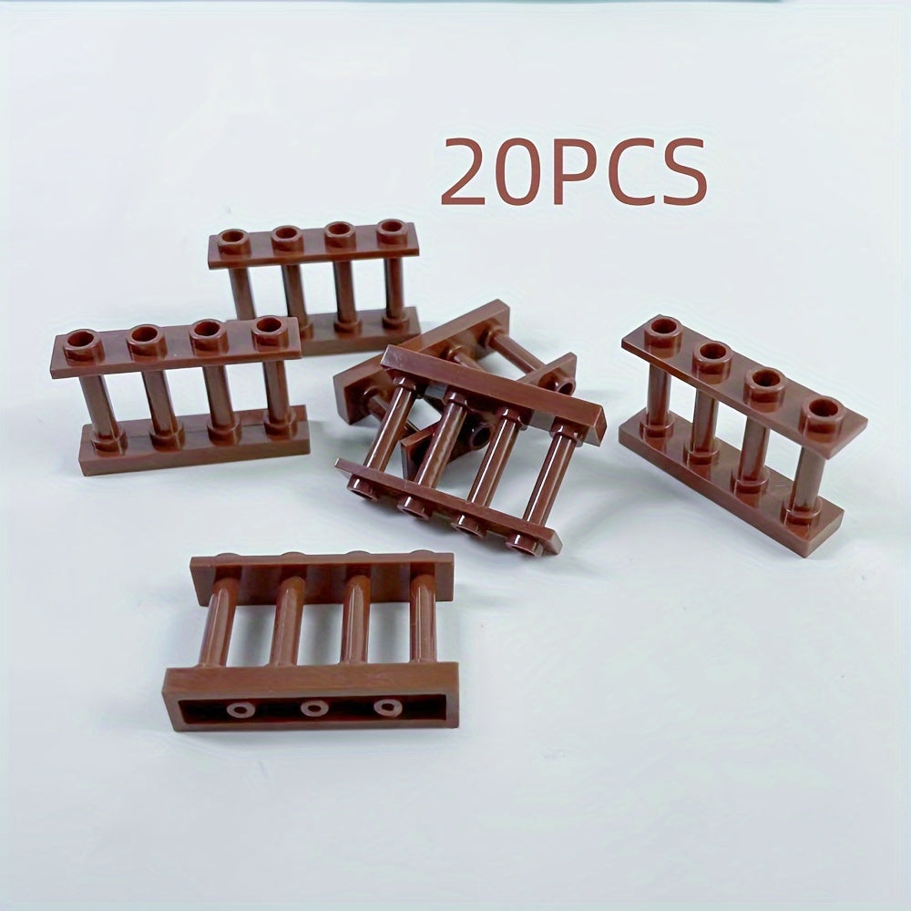 20pcs DIY Fence Railing Building Block Accessories Gift Toy Parts
