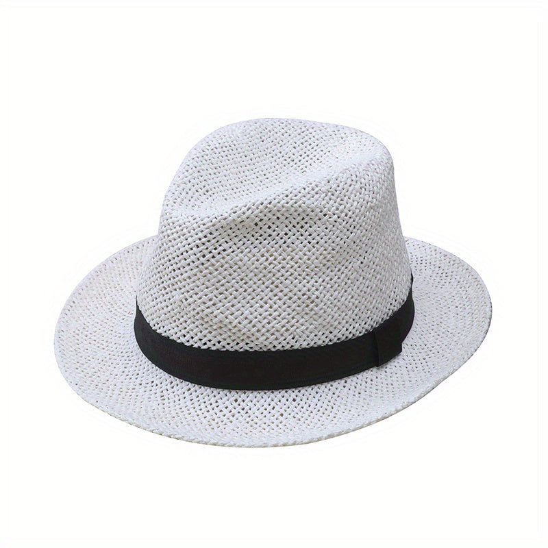 Hollow Out Sun Hat Straw Fedora Cap Beach Hats Women