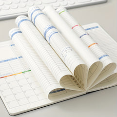 Pink PVC Hardcover Budget Planner Monthly Finance Tracker Undated Budget Book