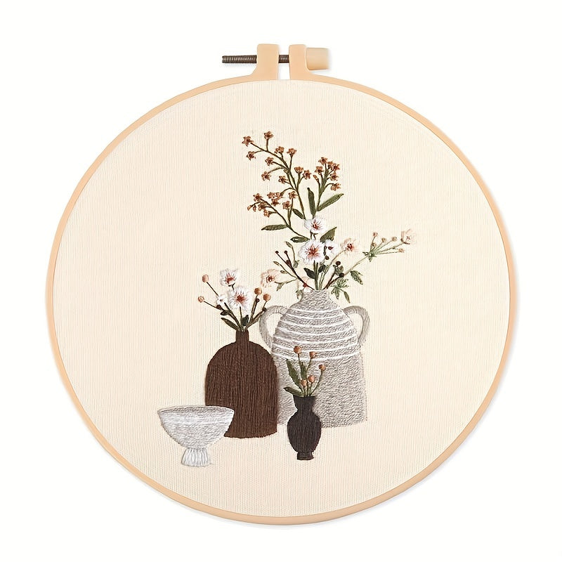 DIY Personalized Flowers Embroidery Kit for Beginners