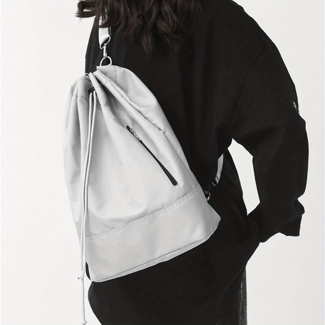 Multifunctional Drawstring Bag Backpack Crossbody Bag Large Capacity Bag