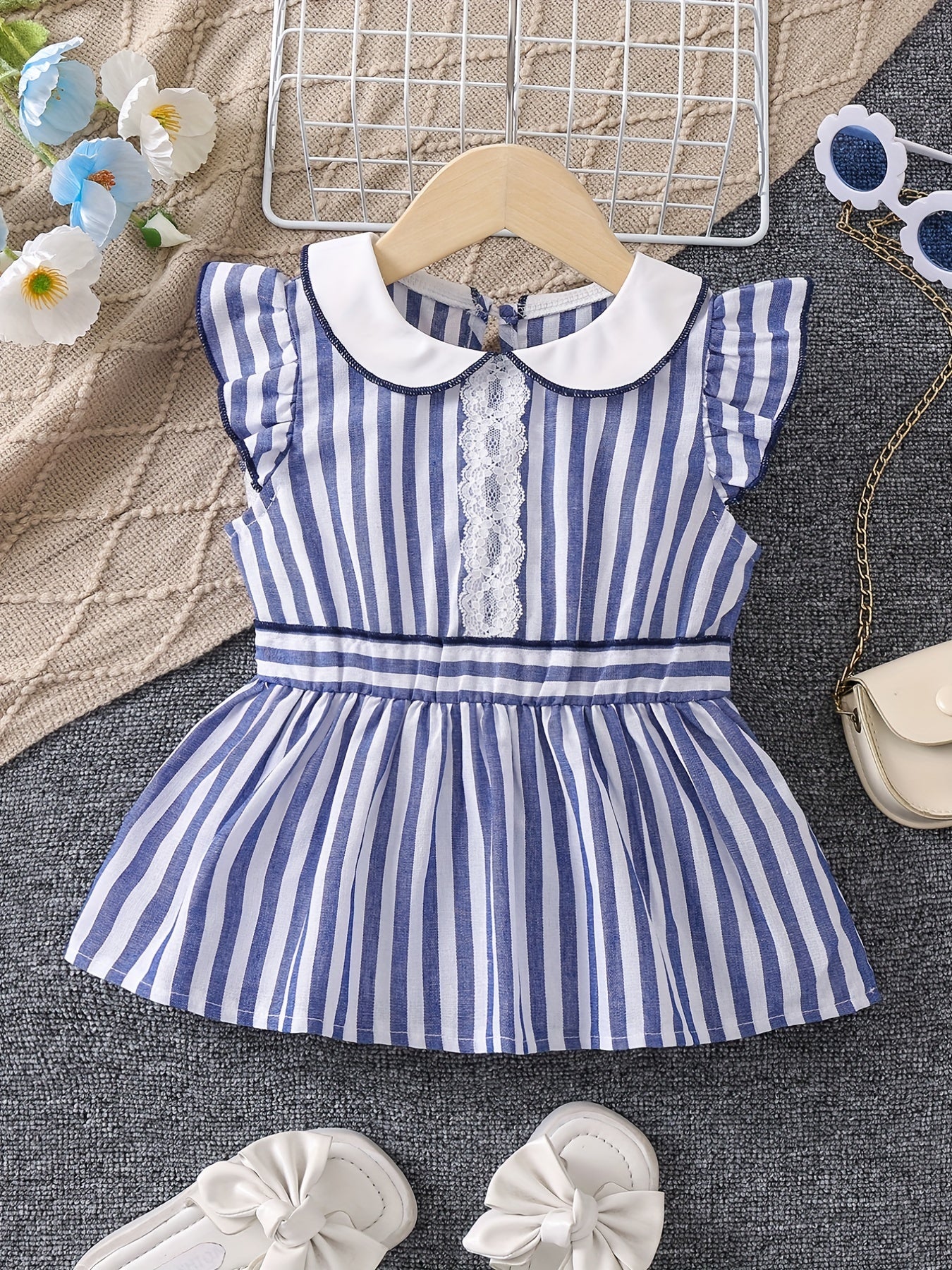 Girls Preppy Plaid Sleeveless Peplum Tops for Summer