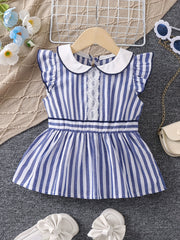 Girls Preppy Plaid Sleeveless Peplum Tops for Summer