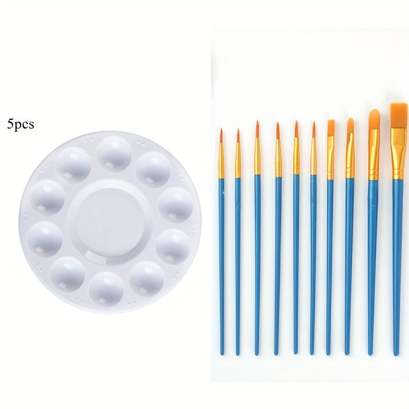 15pcs Watercolor Gouache Acrylic Painting Brush Set Art Nylon DIY Tools