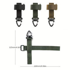 Swivel Carabiner for Climbing with Elastic Rope Holder