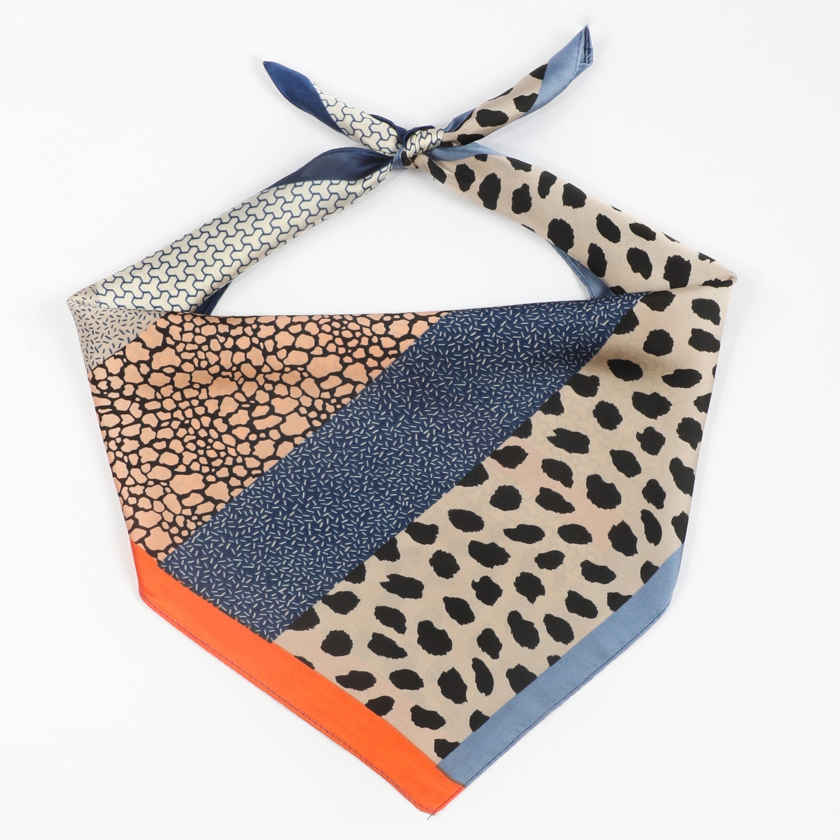 Men's Leopard Spotted Square Scarf