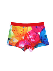 Colorful Print Boyshort Panties Comfy Intimates with Patterns