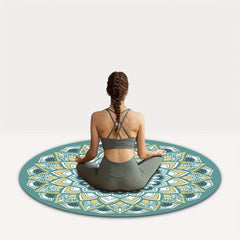 Colorful Round Yoga Mat Non-Slip Indoor/Outdoor Fitness Mat