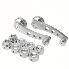 2pcs Car Window Crank Handle Aluminum Replacement Winder Crank Kit for Auto