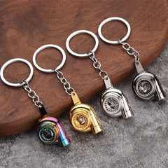 Turbocharger Pendant Keychain Metal Key Chain