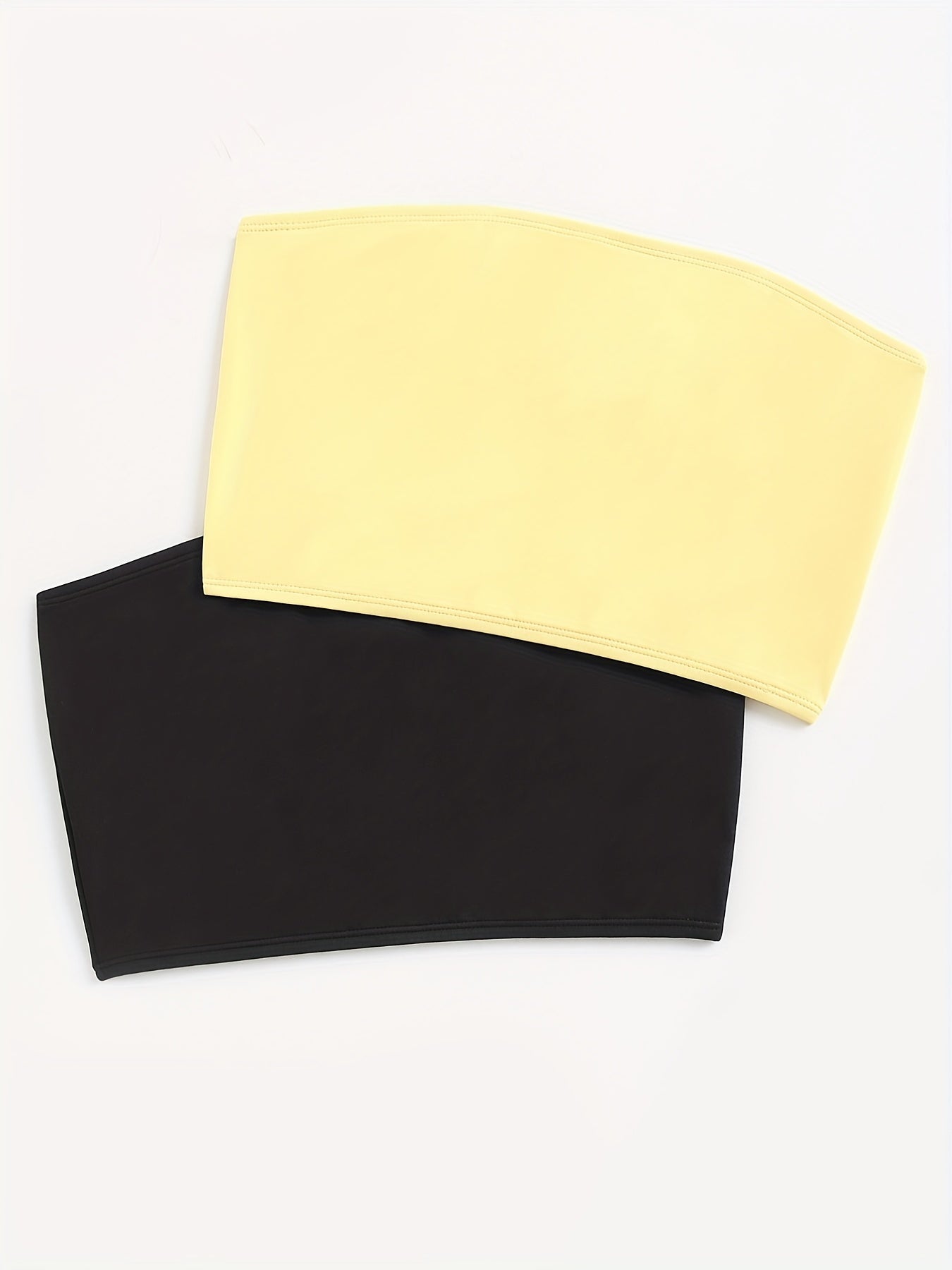 2pcs Strapless Tube Tops Sexy Slim Fit Women's Lingerie