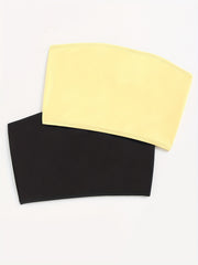 2pcs Strapless Tube Tops Sexy Slim Fit Women's Lingerie