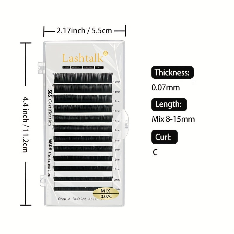 Faux Volume Lashes 0.07mm Thickness C Curling
