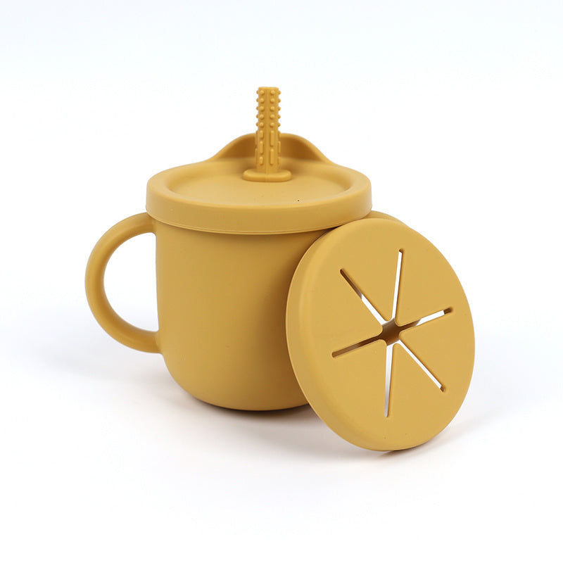 Baby Learning Drink Cup Two-in-one with Double Handle Anti-fall Snack Cup