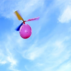 2pcs Balloon Helicopter DIY Classroom Experiment Balloon Airplane