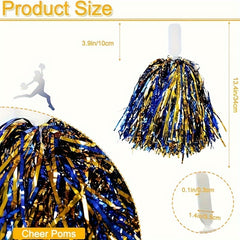 12pcs Cheering Poms Handheld Props Dancing Supplies Lightweight