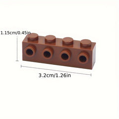 30pcs MOC 1x4 Thick Brick Building Blocks ABS Resin Construction Toys