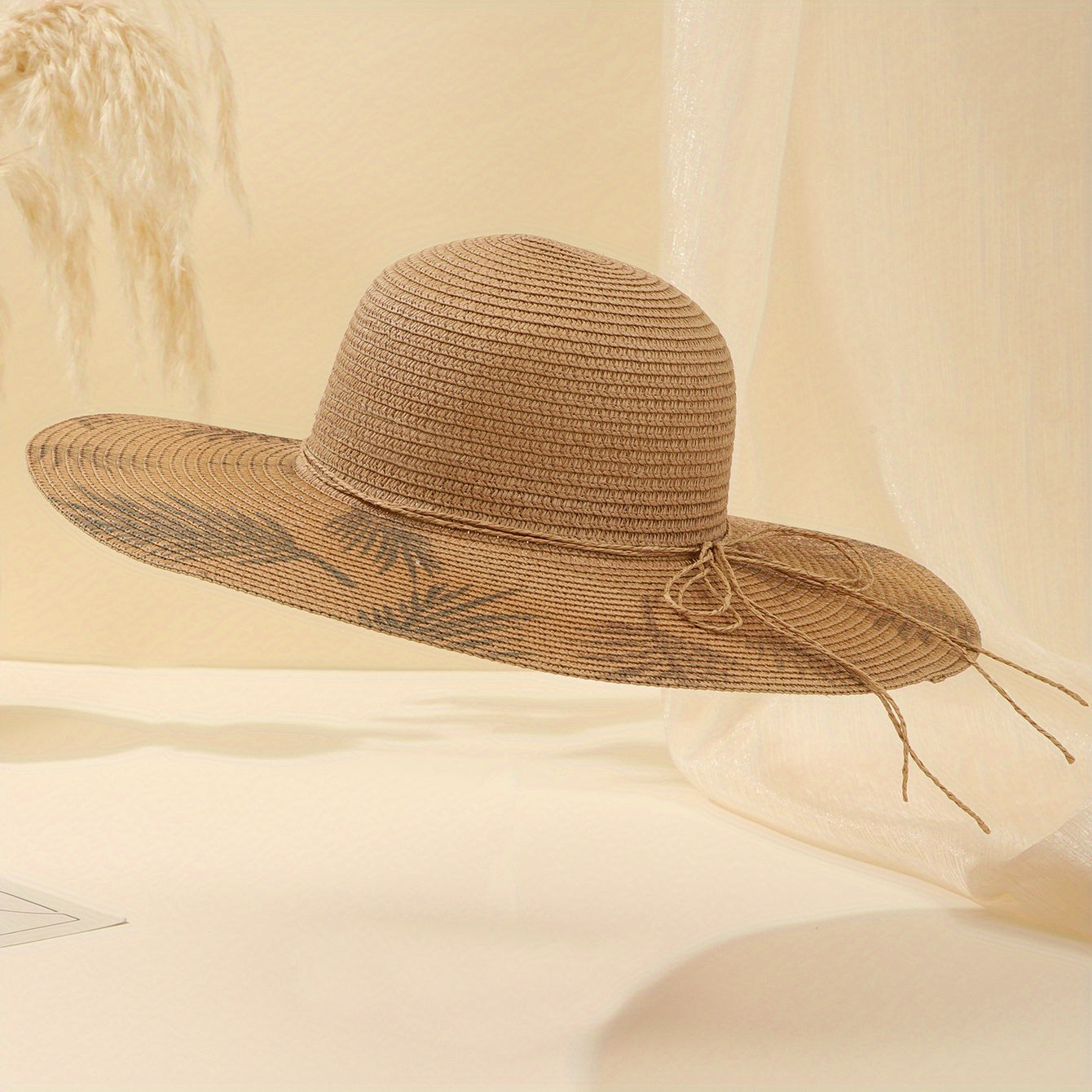 Men's Summer Big Brim Beach Sun Protection Straw Hat