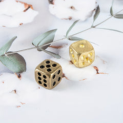 Brass Round Dice for Bar Supplies and Props