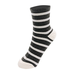 Striped Sports Socks Breathable Crew Length Women's Stockings