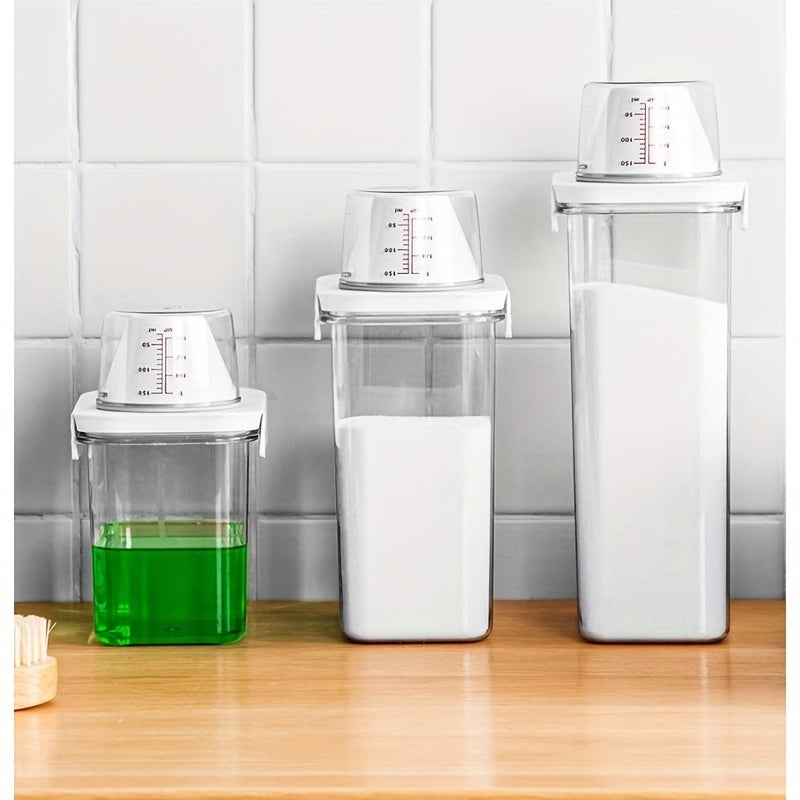 Airtight Laundry Detergent Container with Measuring Cup