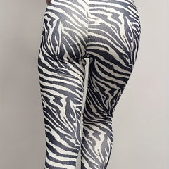 Mermaid Print High Rise Skinny Leggings