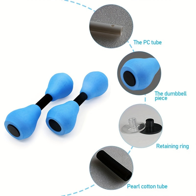 2pcs Water Dumbbells for Aerobic Exercise - Pool Resistance Training