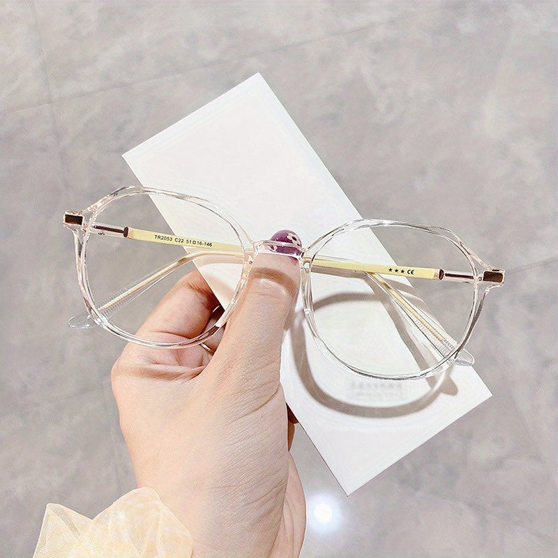Classic Optical Clear Lens Light Blocking Glasses for Women Men